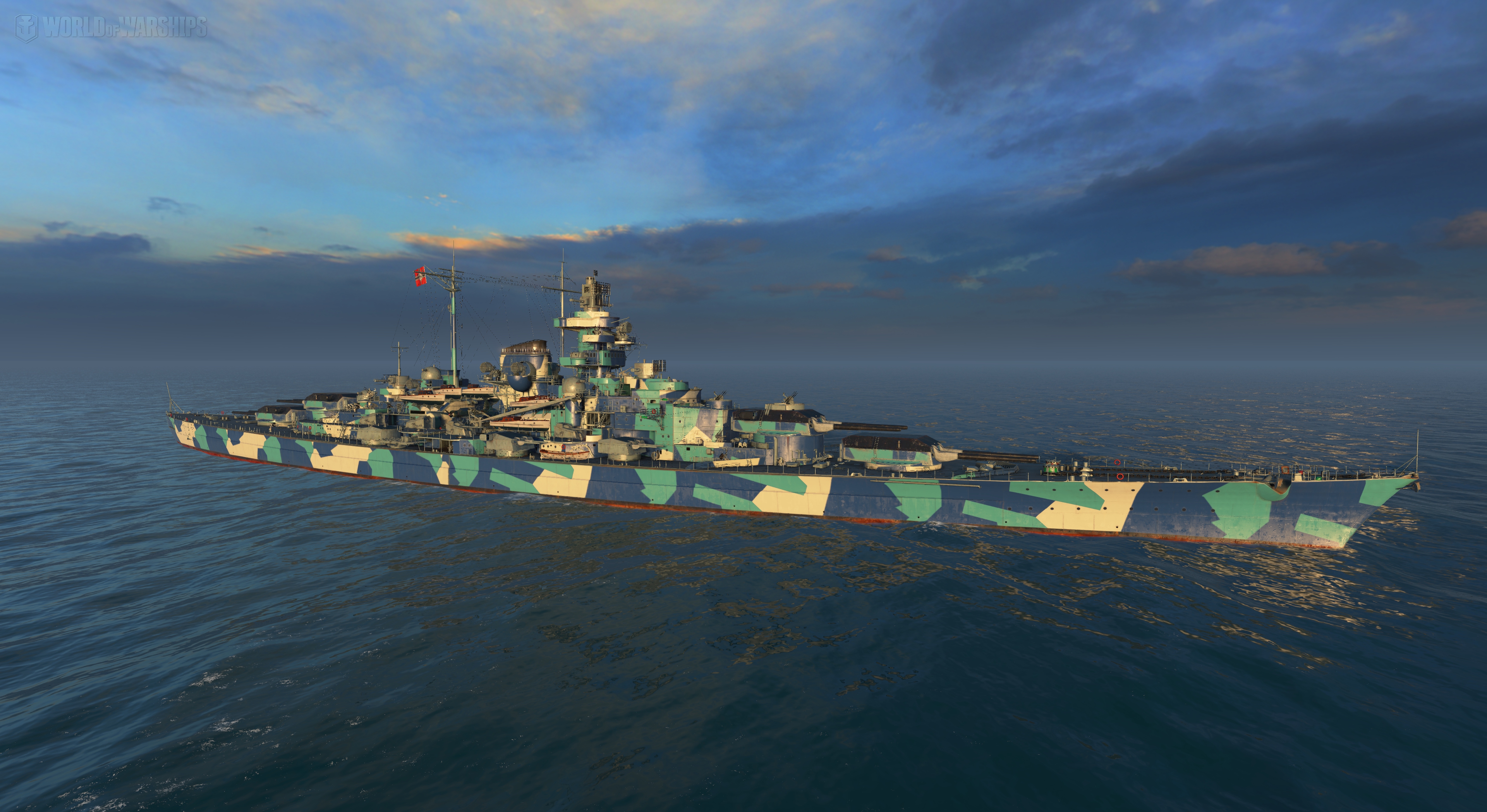 world of warships missouri camouflage