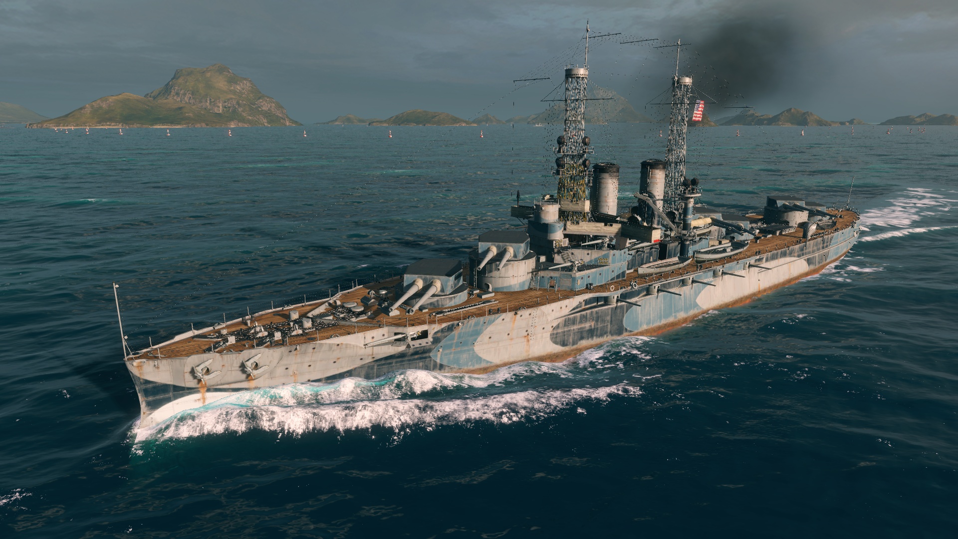 change camouflage in world of warships
