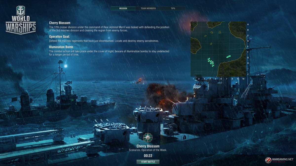 Cherry Blossom: The First Nighttime Operation | World of Warships