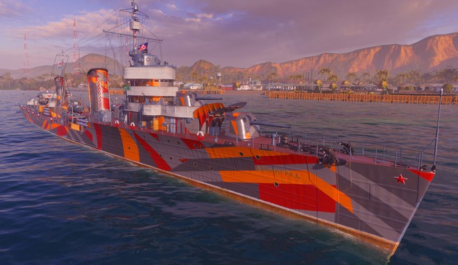 world of warships freedom camo for cleveland