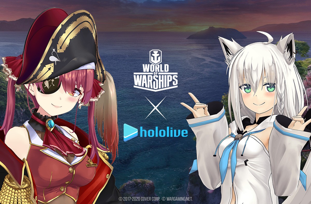 Fubuki Shirakami And Marine Houshou Take Command World Of Warships