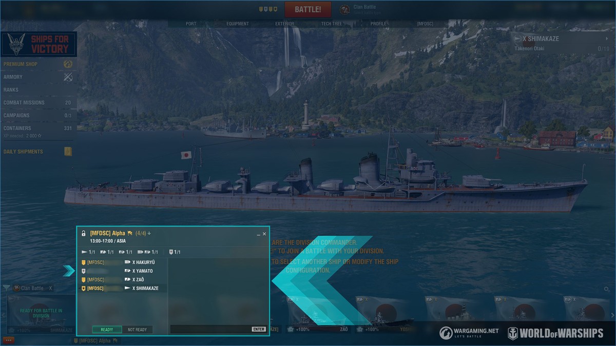 军团战 北方水域 赛季 World Of Warships